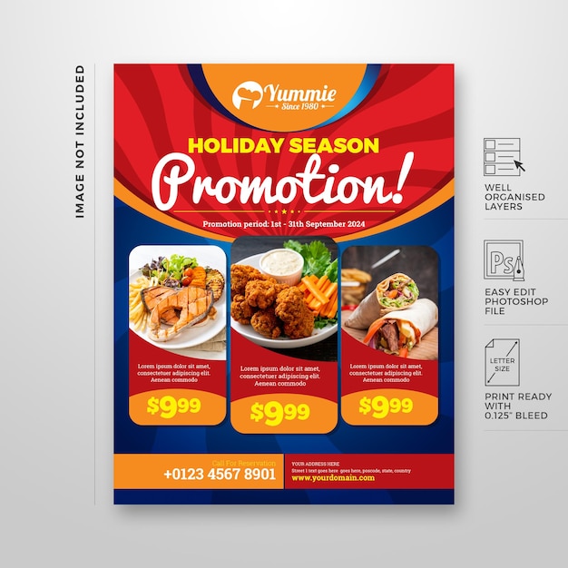 Modèle De Conception De Flyer De Restaurant Professionnel