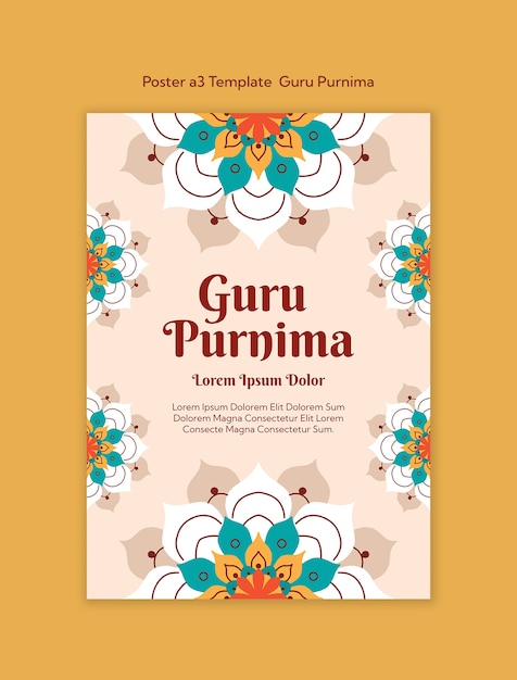 Le modèle de conception de Guru Purnima