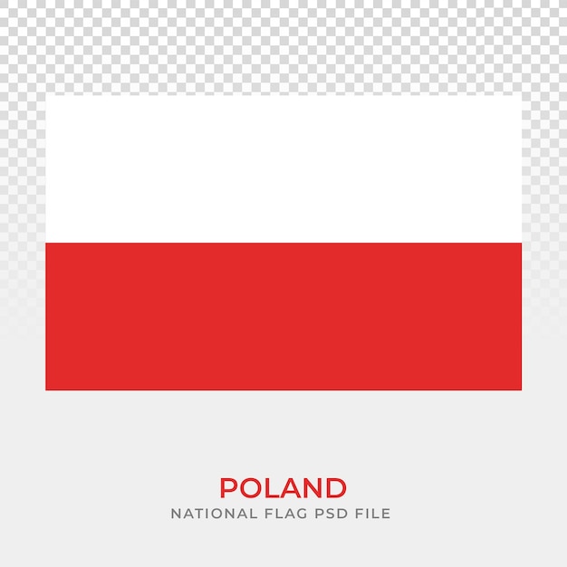 Modèle De Conception D'illustration De Drapeau National Pologne