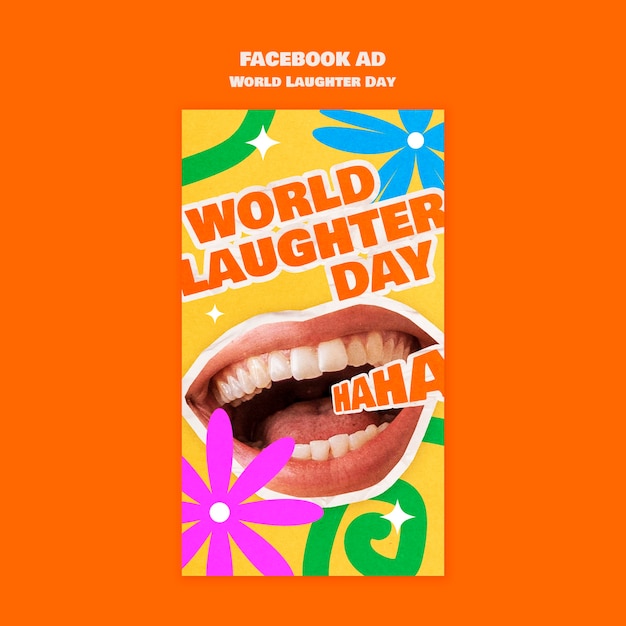 PSD modèle de conception de la journée mondiale du rire