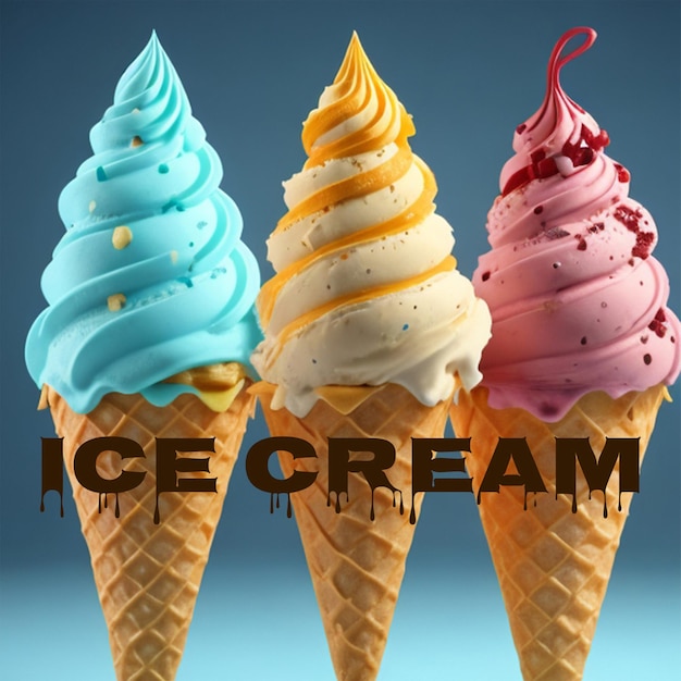 PSD modèle de conception de la journée nationale de la crème glacée célébrant la journée nationale de la crème glacée