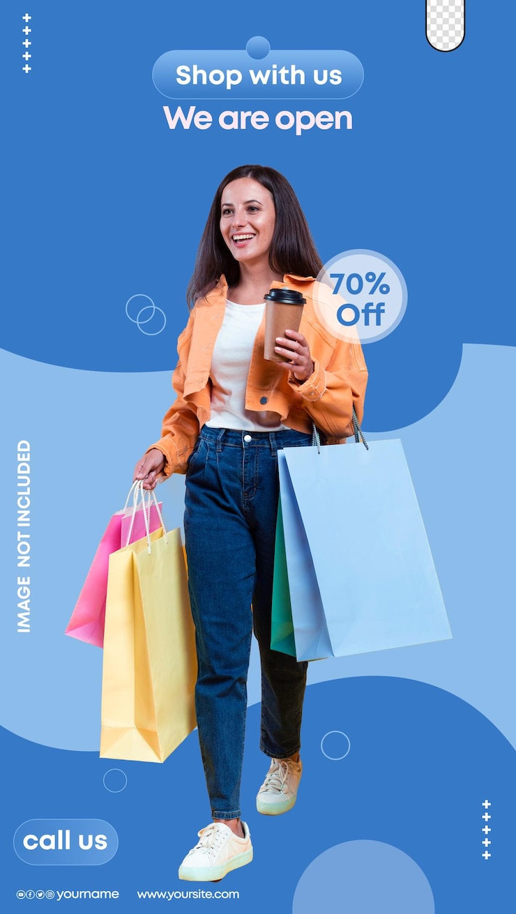 PSD modèle de conception de magasin en ligne psd