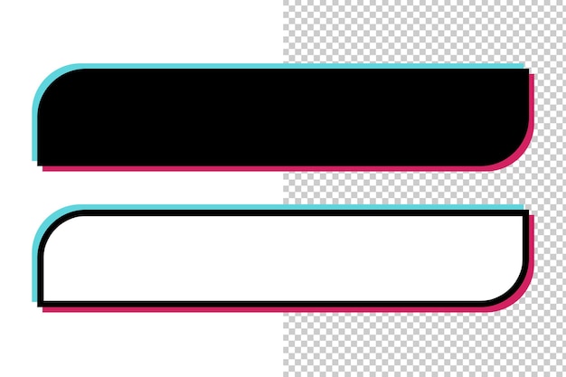 PSD modèle de conception de plateau tiers inférieur tiktok