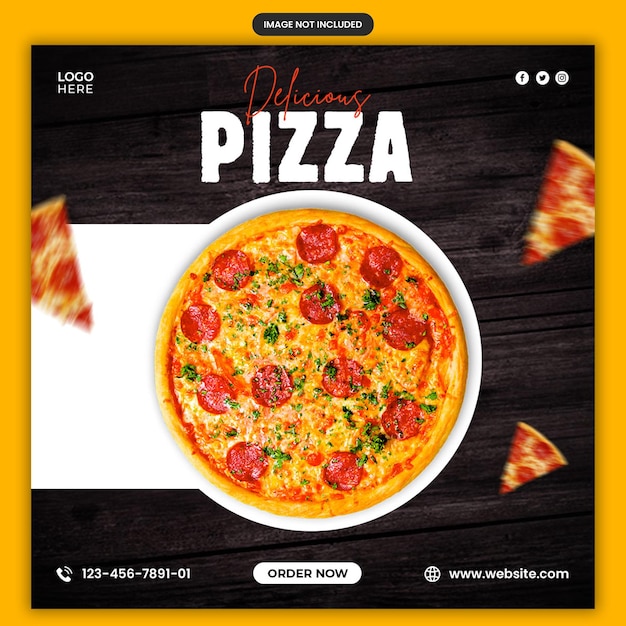 Modèle De Conception De Publication Instagram Pizza Social Media