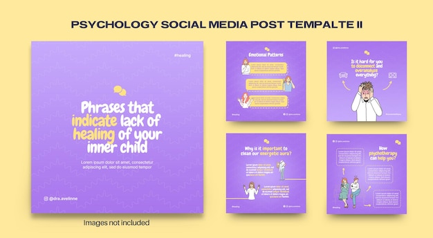 modèle de conception de publication sur les médias sociaux psychologie II