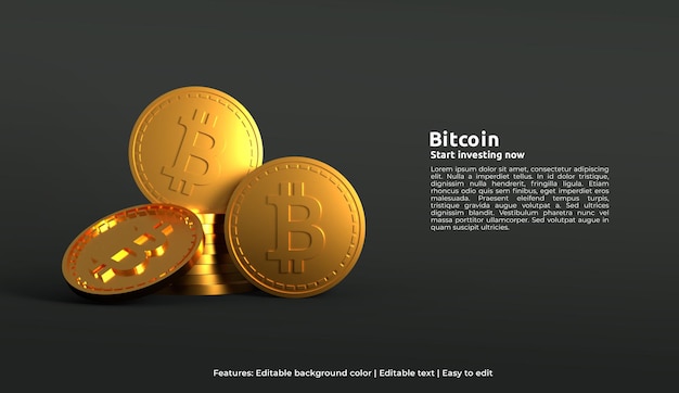 Modèle De Conception De Sites Web 3d De Crypto-monnaie