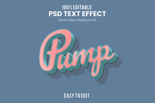 Modèle de conception de texte 3D rétro