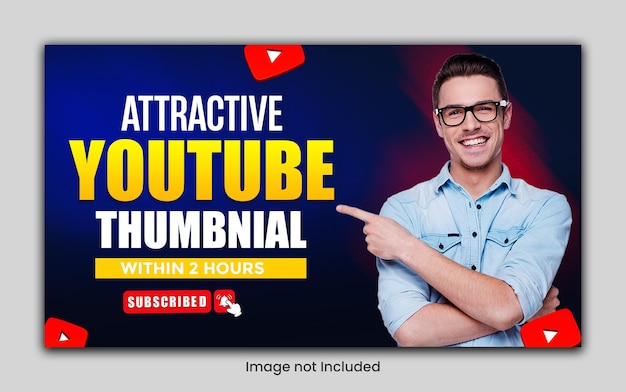 Modèle de conception de vignettes YouTube créatives