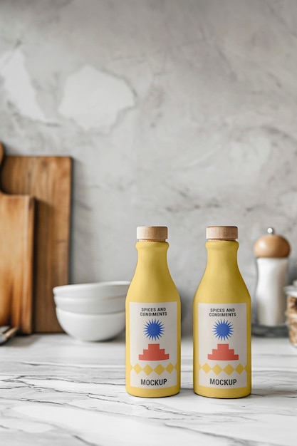 Modèle de condiments et d'épices