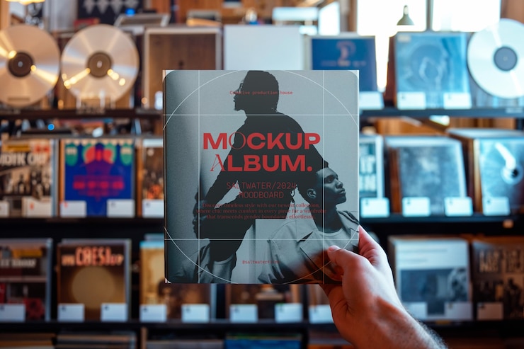 PSD modèle de couverture d'album