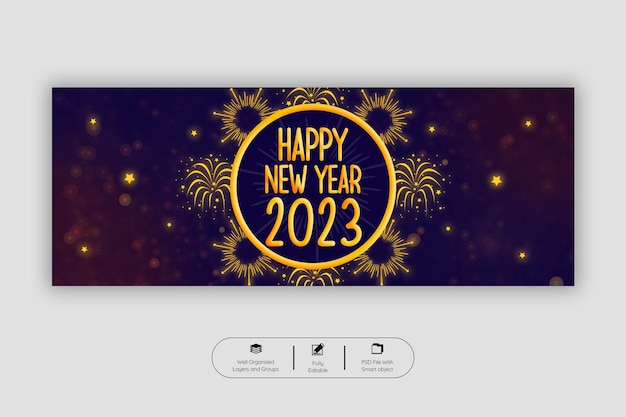 Modèle De Couverture Facebook Bonne Année 2023