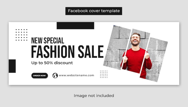 PSD modèle de couverture facebook spécial vente de mode sur les réseaux sociaux