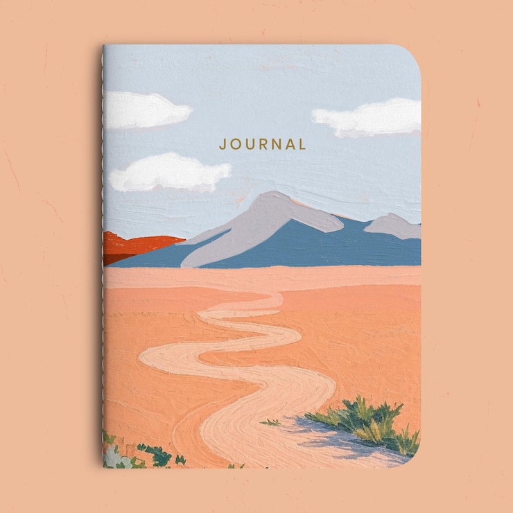 PSD modèle de couverture de périodique dessin de peinture à l'aquarelle de paysage psd