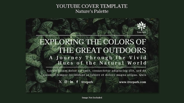 Modèle De Couverture Youtube Jardin Végétal Minimaliste