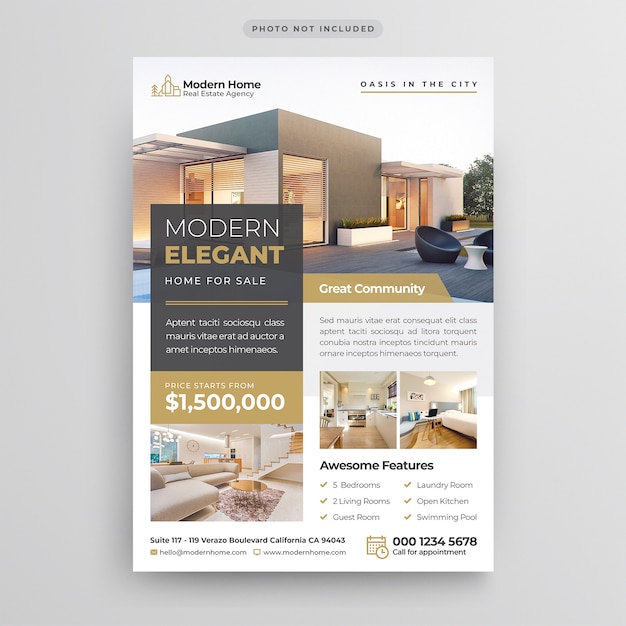 Modèle de dépliant immobilier