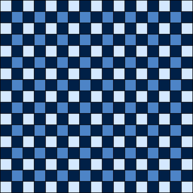 Modèle d'échiquier bleu pour les arrière-plans et les dessins