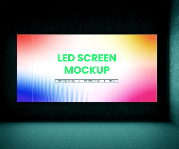 Modèle d'écran LED numérique ou modèle d'affichage numérique