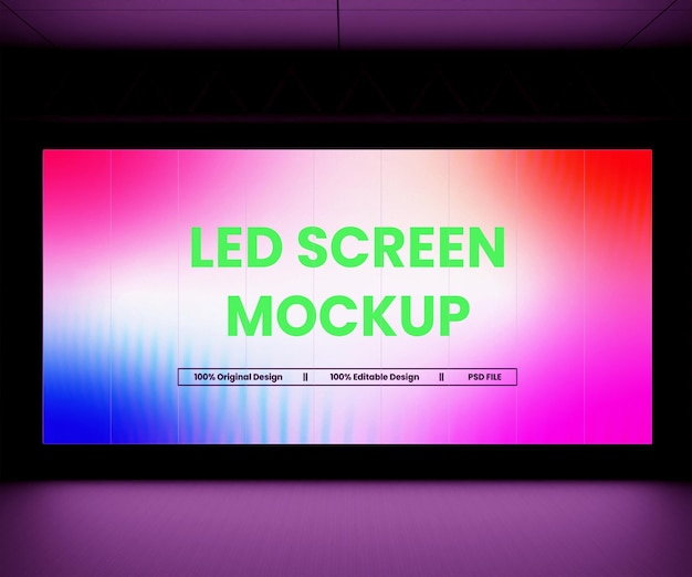 Modèle d'écran LED numérique ou modèle d'affichage numérique