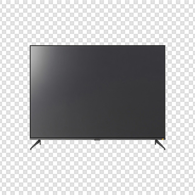 Modèle d'écran de télévision intelligente isolé sur un fond transparent