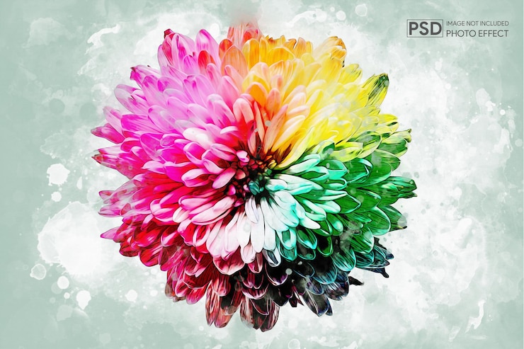 PSD modèle d'effet photo de luxe