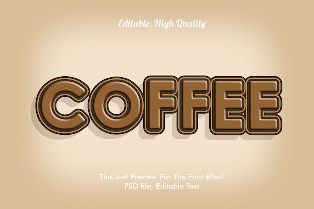 Modèle d'effet de police café