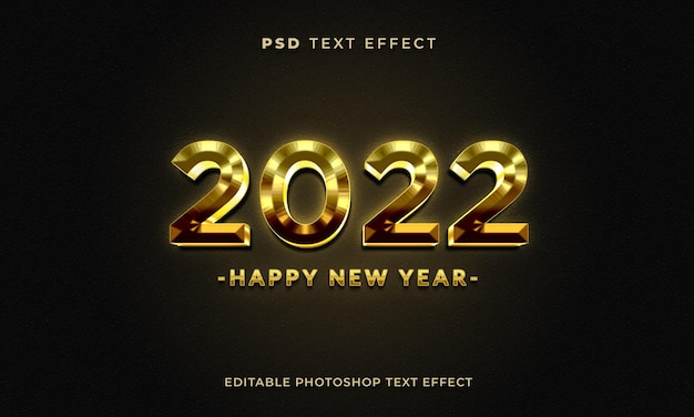 modèle d'effet de texte 3d 2022