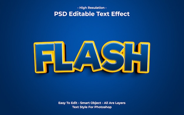 Modèle D'effet De Texte Flash