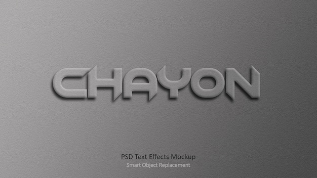 Modèle d'effets de texte 3D Chayon