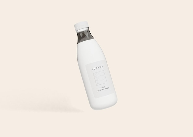 Modèle d'emballage de bouteille de lait
