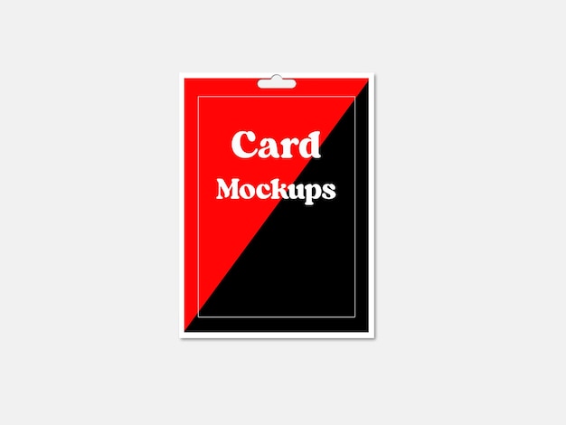 PSD modèle d'emballage de carte-cadeau mockup de carte sim