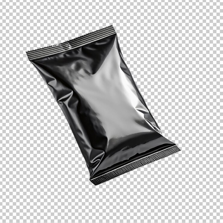 PSD modèle d'emballage en plastique noir