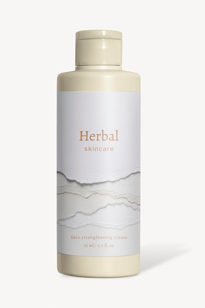 Modèle d'emballage d'un produit de beauté pour les soins de la peau