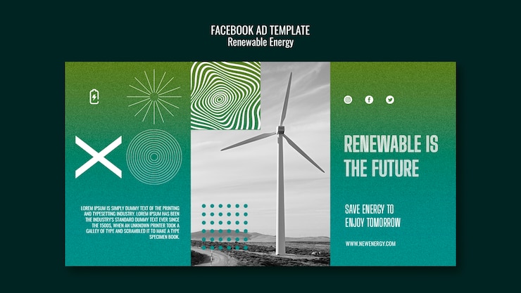 PSD modèle d'énergie renouvelable dégradé