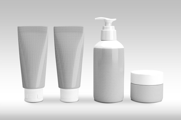 modèle d'ensemble d'emballage de produits de beauté