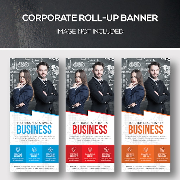 Modèle D'entreprise Xbanner Roll-up