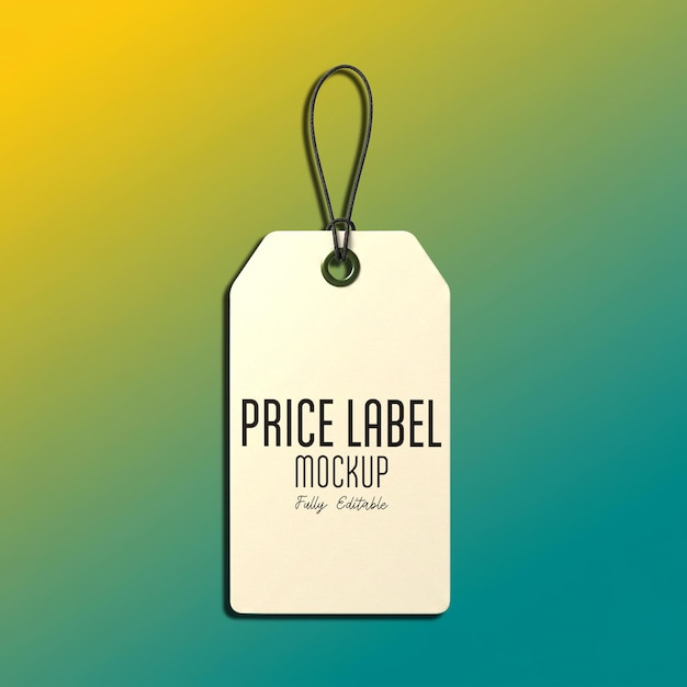 Modèle d'étiquette de prix
