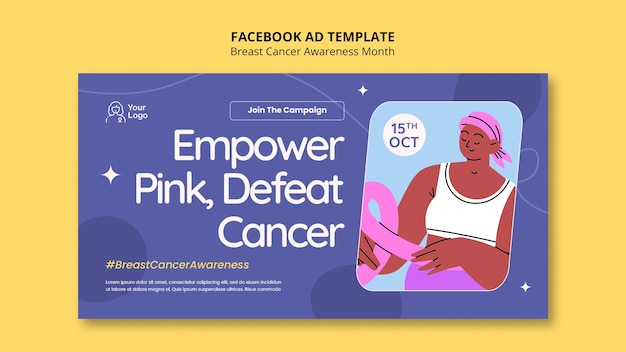 Modèle Facebook Du Mois De Sensibilisation Au Cancer Du Sein