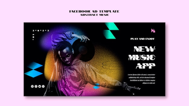 Modèle facebook de festival de musique