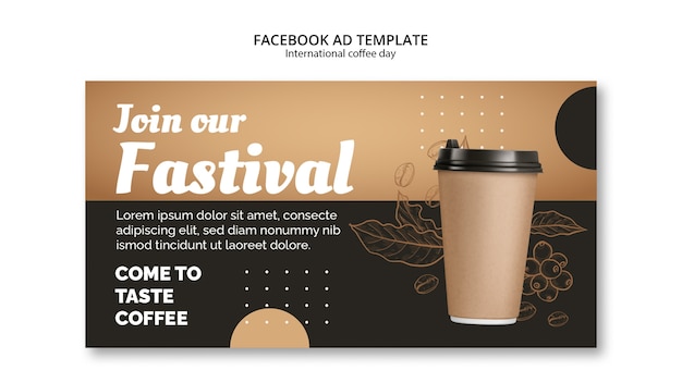 Modèle facebook de la journée internationale du café