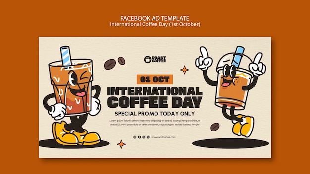 Modèle facebook de la journée internationale du café
