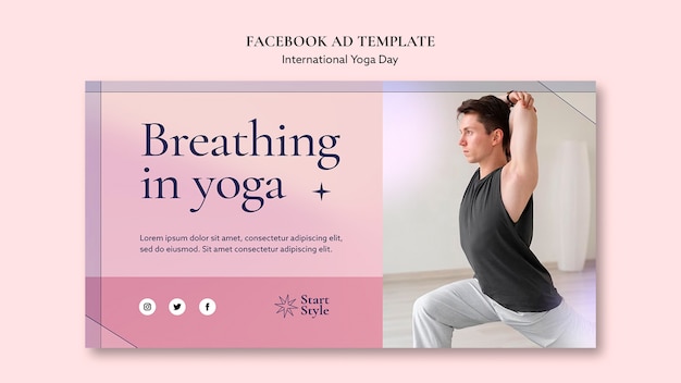 Modèle Facebook De La Journée Internationale Du Yoga