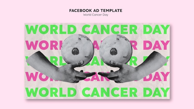 PSD modèle facebook de la journée mondiale contre le cancer