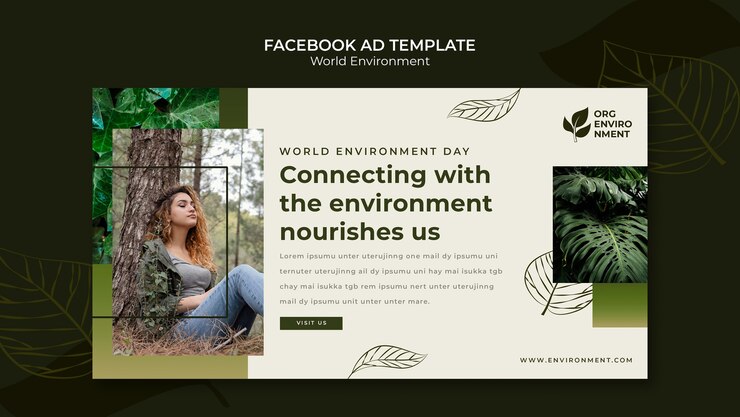 PSD modèle facebook de la journée mondiale de l'environnement