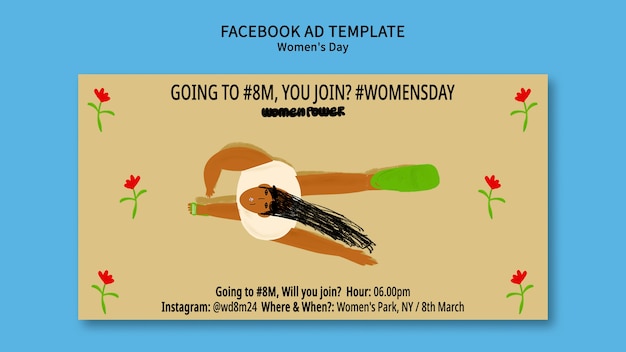 Le modèle de Facebook pour la célébration de la fête des femmes