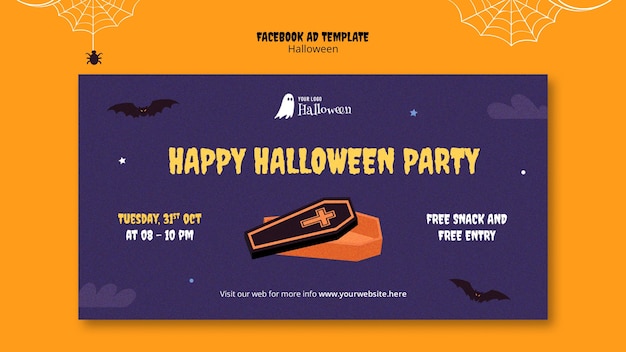 Le Modèle De Facebook Pour La Célébration D'halloween