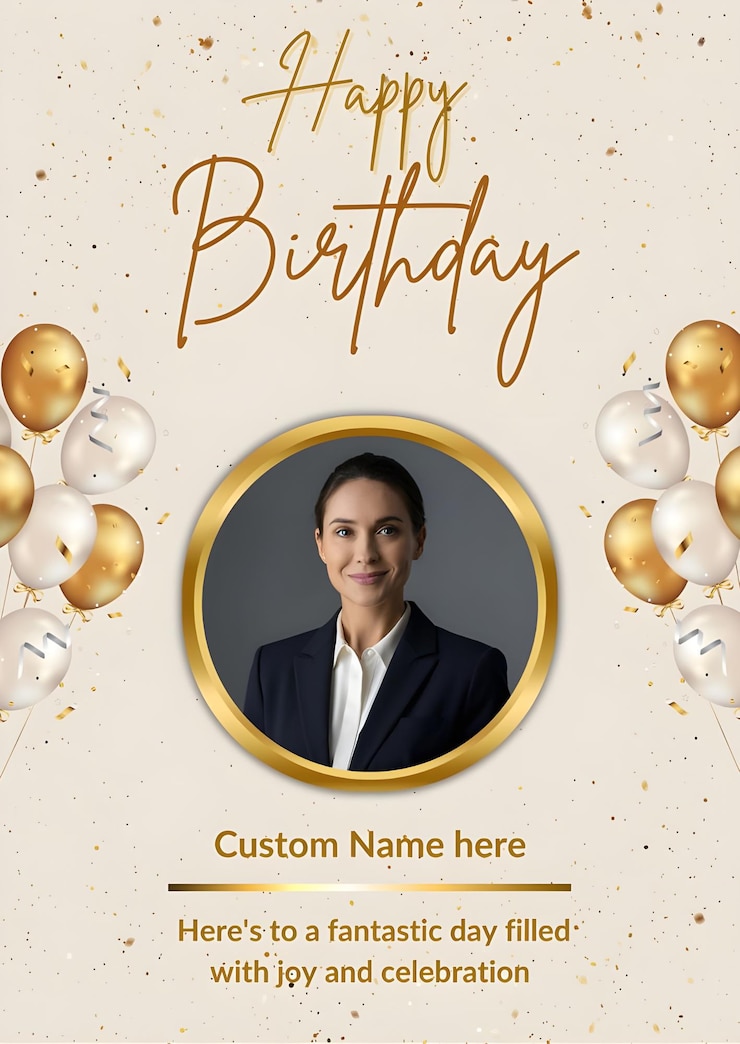 PSD modèle de félicitations d'anniversaire