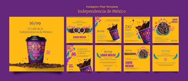 Modèle De Fête De L'indépendance Mexicaine Design Plat