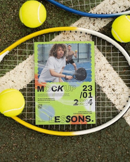 PSD modèle de flyer de compétition de tennis