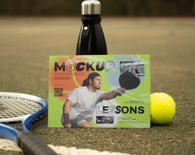 PSD modèle de flyer de compétition de tennis