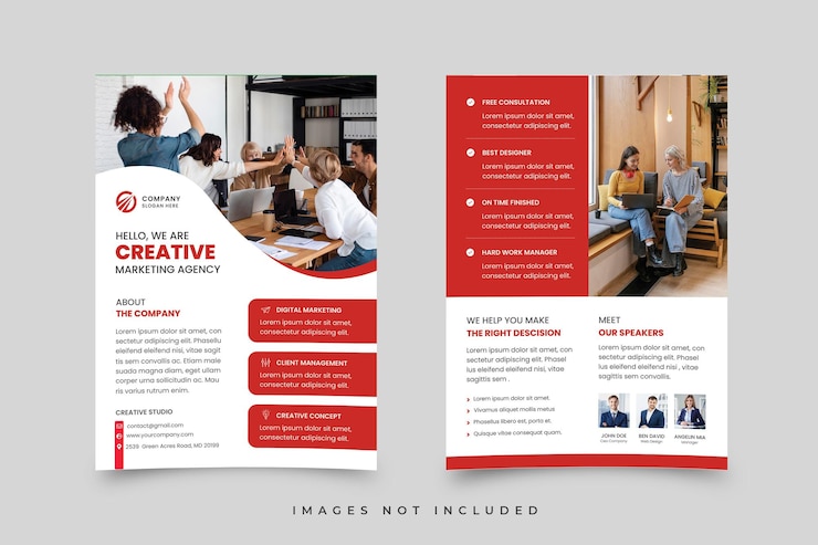PSD modèle de flyer d'entreprise